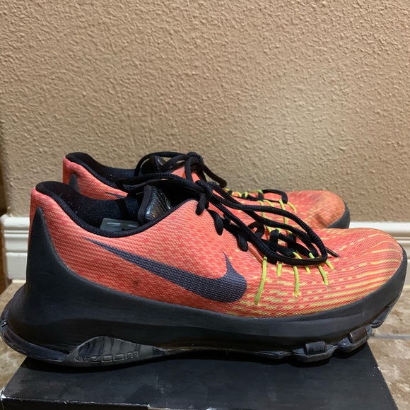 KD Nike TTL ORANGE/BLK-VLT-BRGHT CRMSN - Picture 2 of 6